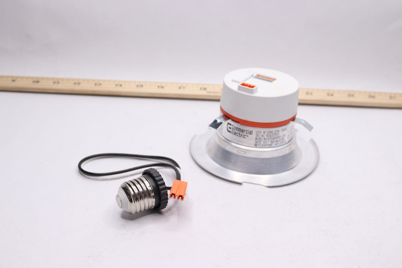 Commercial Electric Adjustable Retrofit Recessed LED Light White 4"