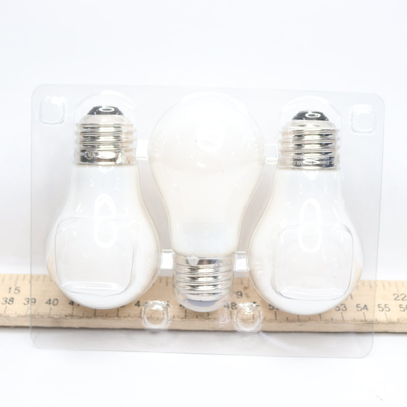 (3-Pk) A15 Dimmable Frosted Glass Deco Filament LED Vintage Edison Light Bulb