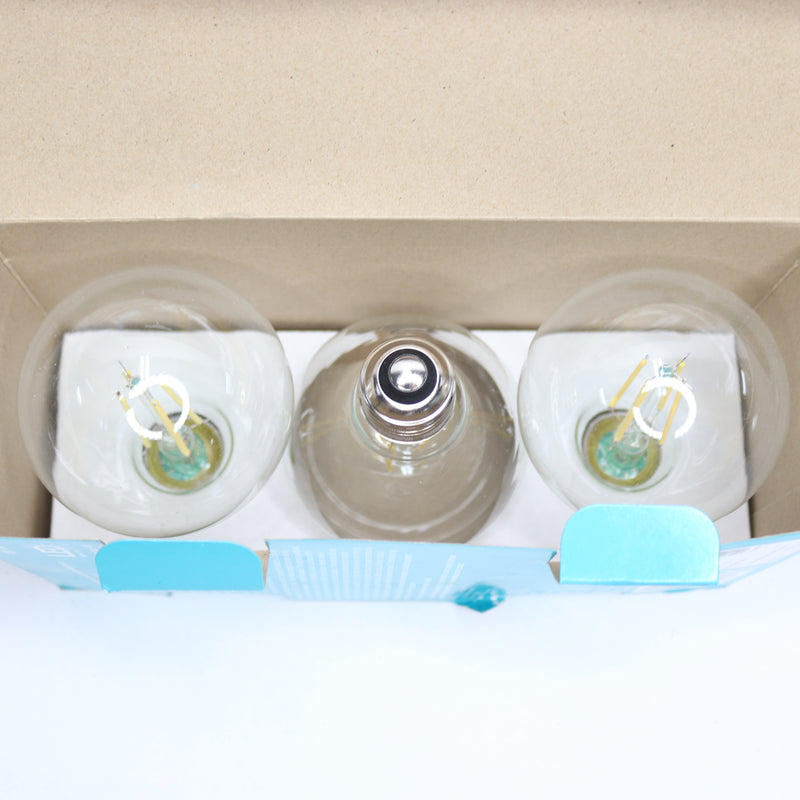(3-Pk) Ecosmart Dimmable Energy Star Filament LED Vintage Edison Light Bulb