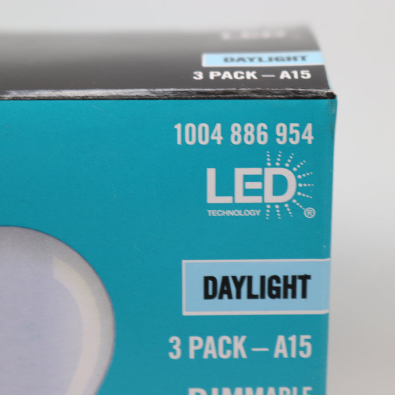 (3-Pk) Ecosmart Dimmable Filament LED Vintage Edison Light Bulb Daylight