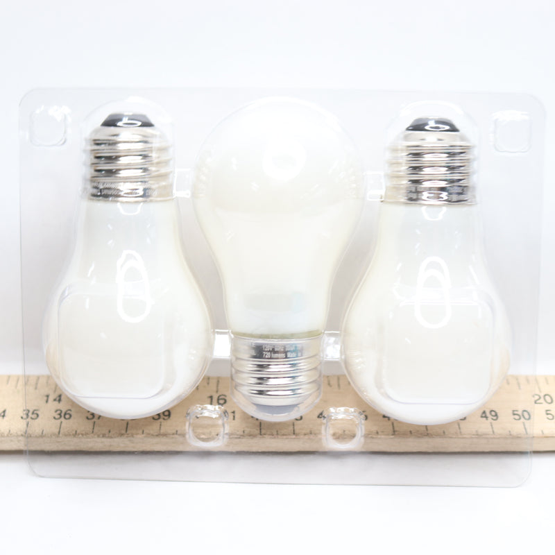(3-Pk) Ecosmart Dimmable Filament LED Vintage Edison Light Bulb Daylight