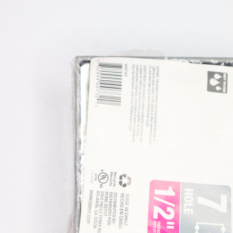 Commercial Electric 2-Gang Metallic Weatherproof Box 689 921
