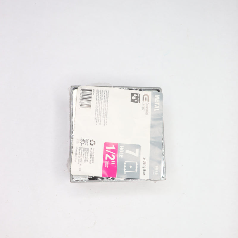 Commercial Electric 2-Gang Metallic Weatherproof Box 689 921