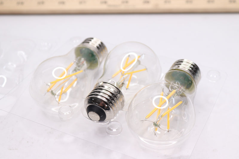 (3-Pk) EcoSmart Filament Vintage Edison LED Light Bulb 40-Watt Equivalent A15