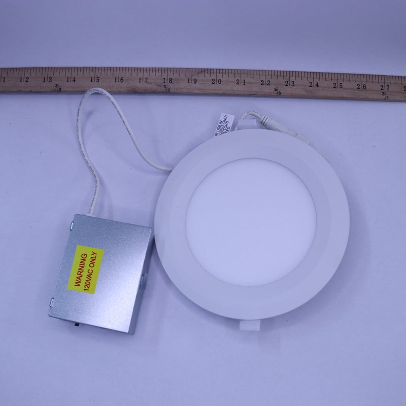 Commercial Electric Ultra Slim Canless Color LED Recessed Light Trim 6"