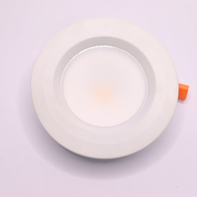 Commercial Electric Dimmable Integrated LED Recessed Light Trim White 4"