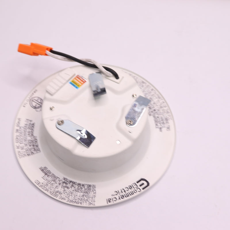 Commercial Electric Dimmable Integrated LED Recessed Light Trim White 4"
