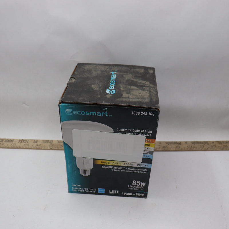 EcoSmart CEC Dimmable LED Light Bulb BR40 85W Eqv A20BR4085WT2001