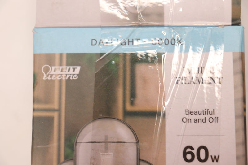 (4-Pk) Feit Electric LED Light Bulb 60-Watt Equivalent T10L Dimmable