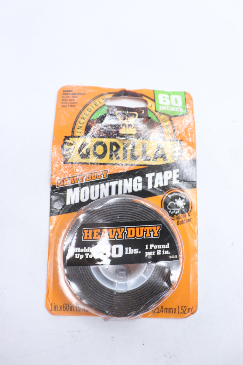 Gorilla Heavy Duty Double Sided Mounting Tape Weatherproof 1" x 5 ft. 104731