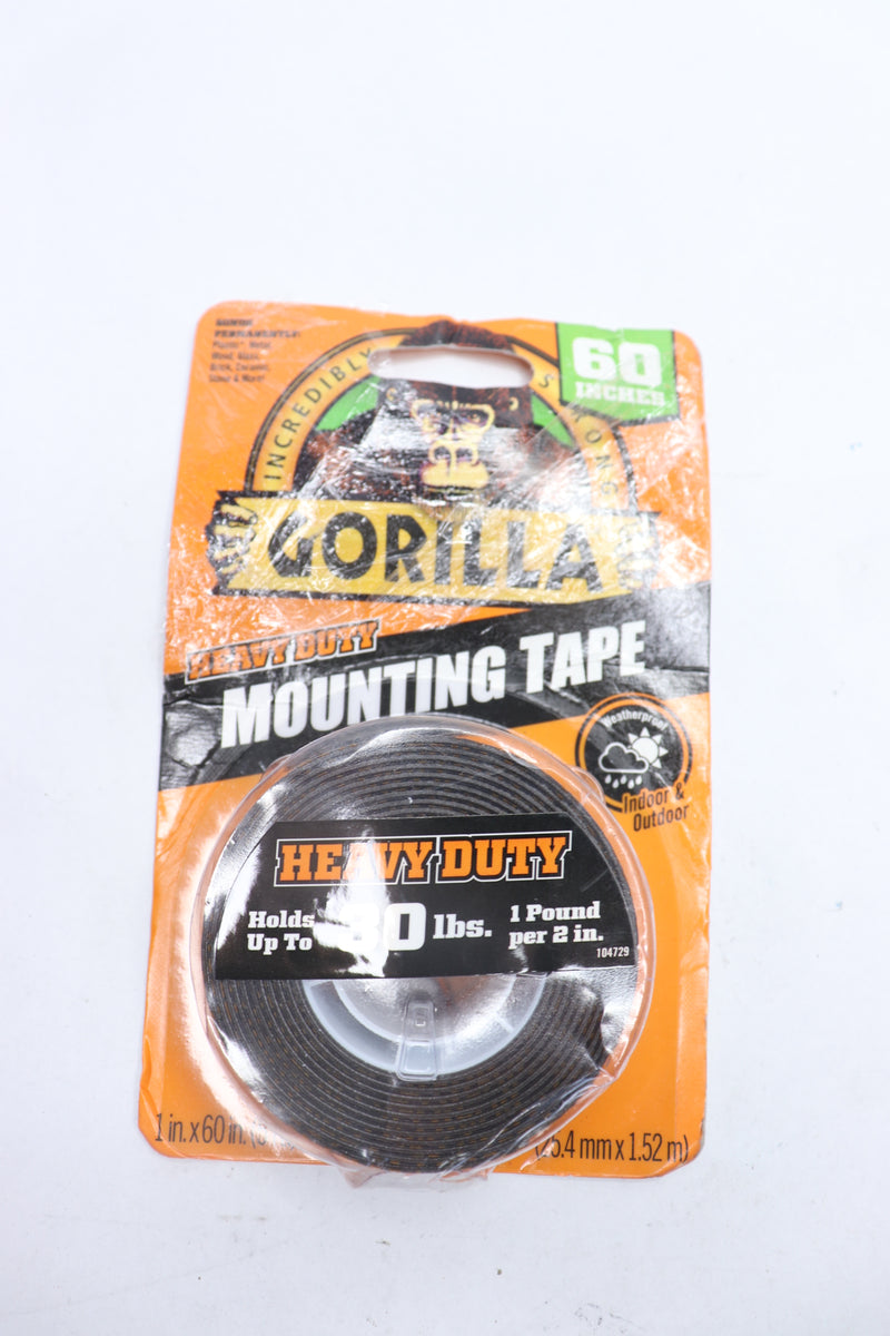 Gorilla Heavy Duty Double Sided Mounting Tape Weatherproof 1" x 5 ft. 104731