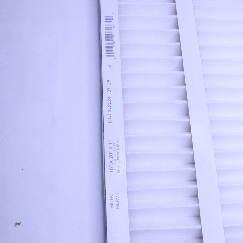 AAF Flanders Pleated Disposable Filter White 16" x 20" x 1"