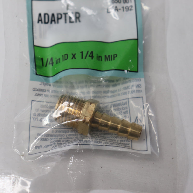 Everbilt Adapter Fitting Brass 1/4" Barb x 1/4" MIP LFA-192