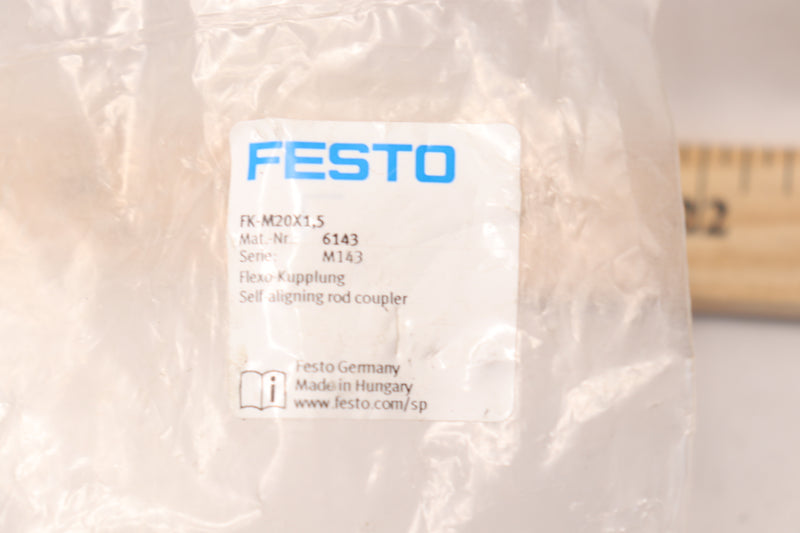 Festo Self Aligning Rod Coupler Galvanized Steel M20x1.5 FK-M20X1.5
