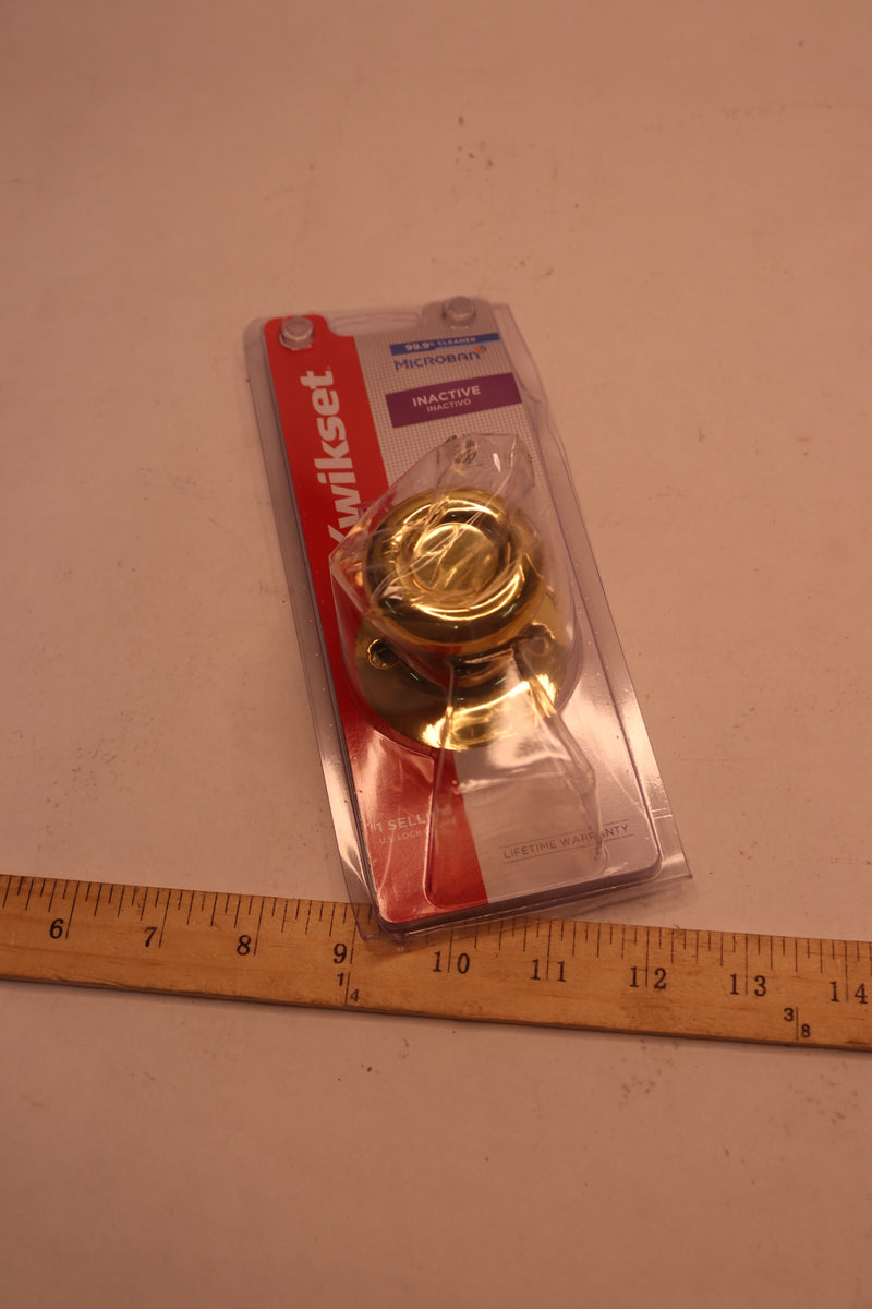 Kwikset Dummy Knob Tylo Polished Brass 94880-363