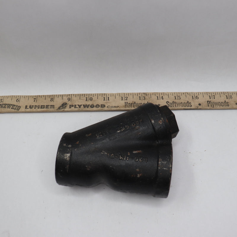 Mueller Wye Strainer with Blow-Off Outlet 250 WSP 1-1/4" - USED/RUSTED