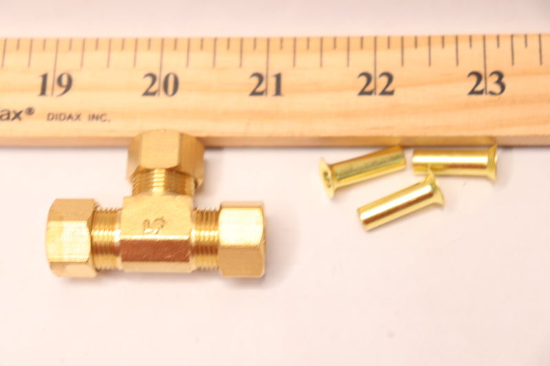 Everbilt Compression Tee Fitting Brass 3/8" OD LFA-114