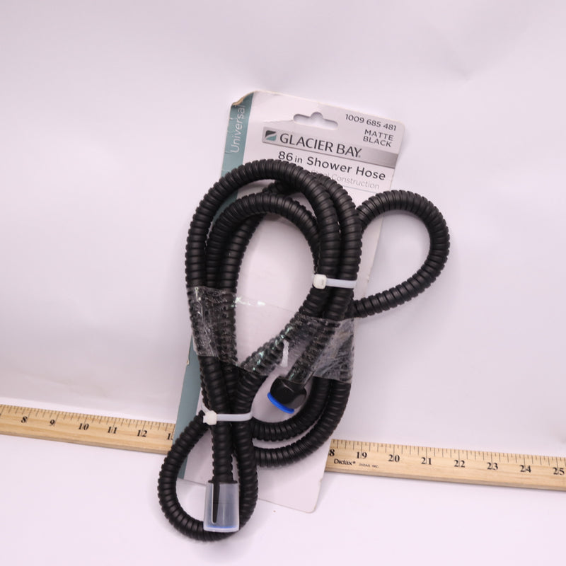 Glacier Bay Shower Hose Replacement Stainless Steel Matte Black 86" 1009 685 481