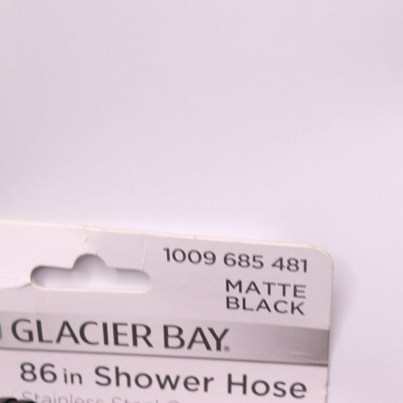 Glacier Bay Shower Hose Replacement Stainless Steel Matte Black 86" 1009 685 481