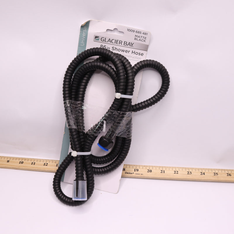 Glacier Bay Shower Hose Replacement Stainless Steel Matte Black 86" 1009 685 481