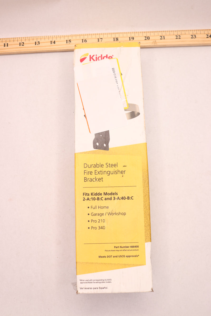 Kidde Fire Extinguisher Retention Bracket Stainless Steel Black 5lb 466400