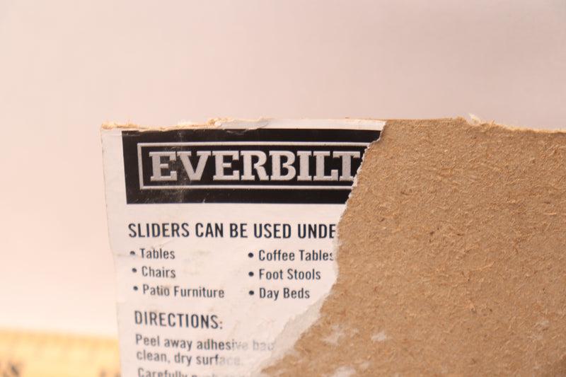 (4-Pk) Everbilt Round Slider Self-Adhesive Plastic 1-11/16" 4602344EB