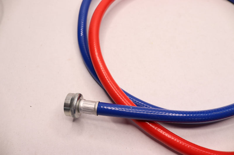 (2-Pk) Everbilt Washer Hoses Rubber Red/Blue 4 Ft 1007 952 911