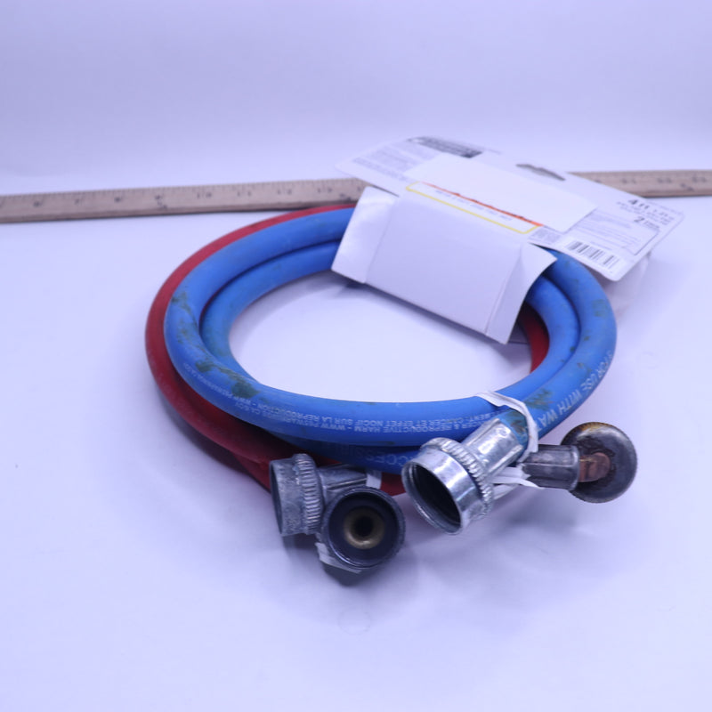 Everbilt Washer Hoses Rubber Blue/Red 4FT 1007 952 911