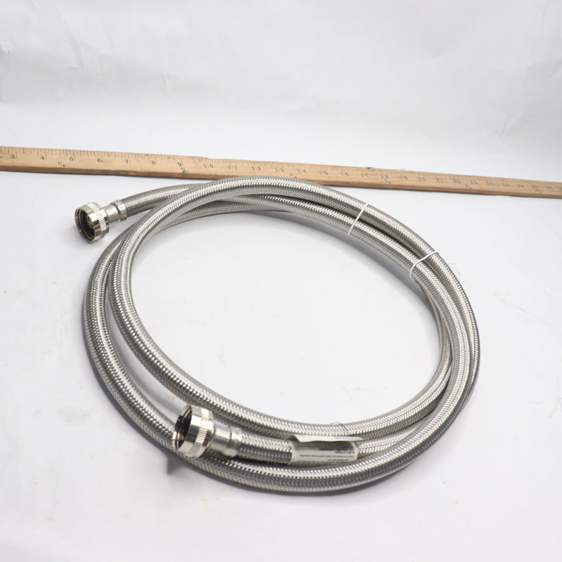 Everbilt Washing Machine Supply Line Stainless Steel 3/4" FHT x 3/4" FHT x 96"