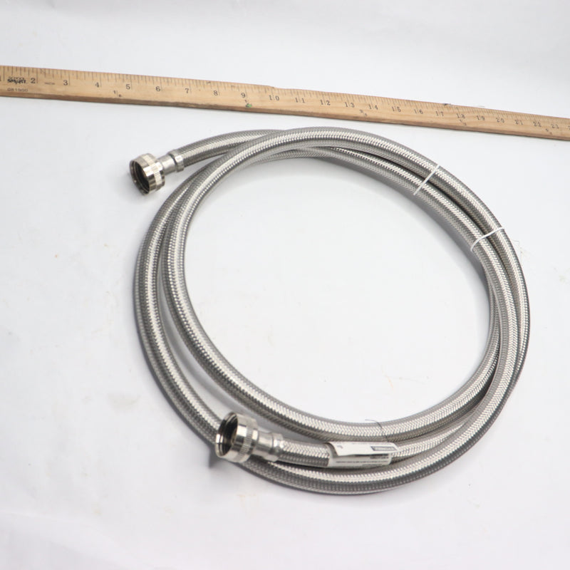 Everbilt Washing Machine Supply Line Stainless Steel 3/4" FHT x 3/4" FHT x 96"