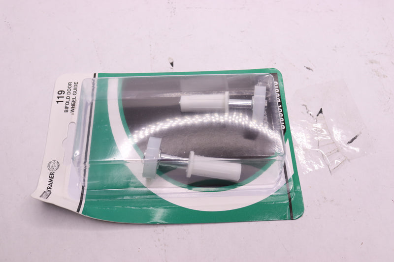 (2-Pk) Barton Kramer Bifold Door Top Wheel Guide 7/8 Dia x 3/8 Dia Card 119