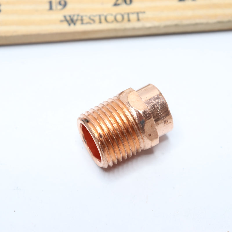 Everbilt Adapter Copper C x MPT 1/2" C604