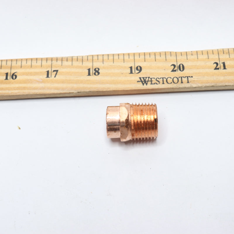 Everbilt Adapter Copper C x MPT 1/2" C604