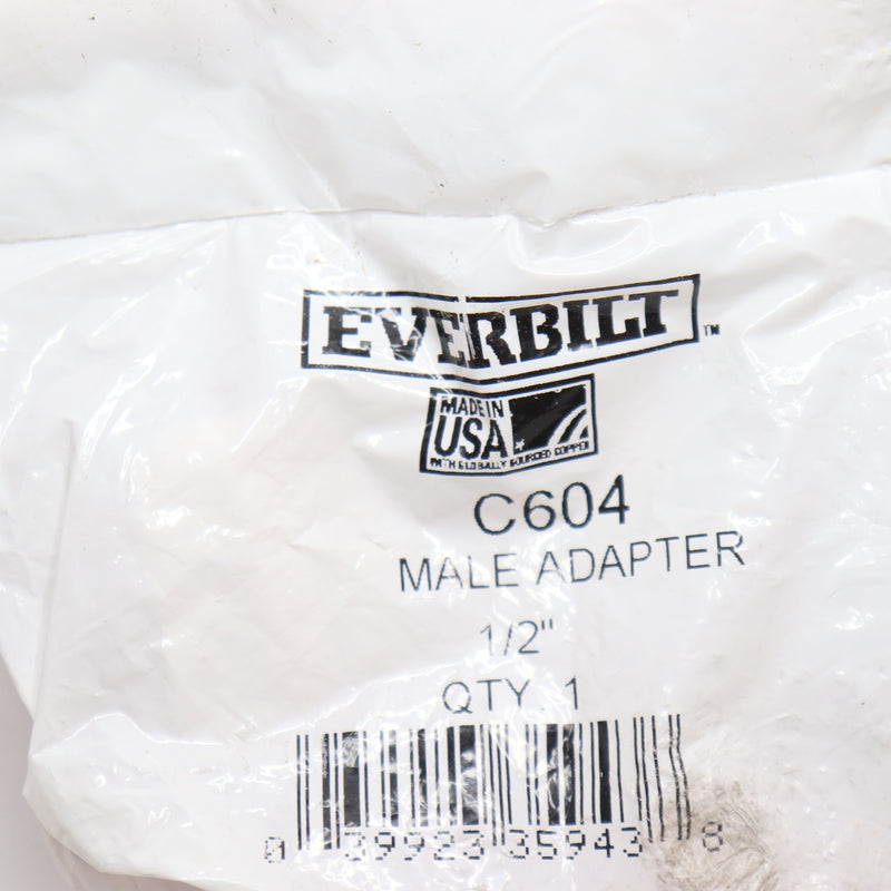 Everbilt Adapter Copper C x MPT 1/2" C604