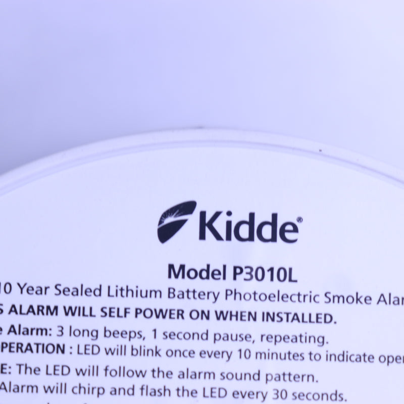 Kidde Smoke Detector with Photoelectric Sensor P3010L