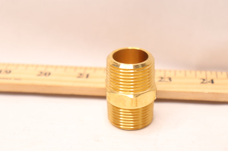 Everbilt Pipe Hex Nipple Lead-Free Brass 3/4" LFA-875