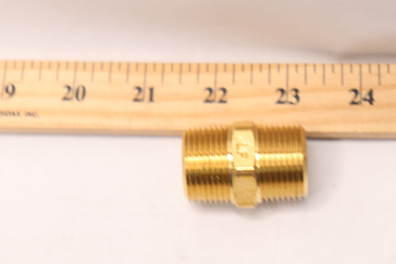 Everbilt Pipe Hex Nipple Lead-Free Brass 3/4" LFA-875