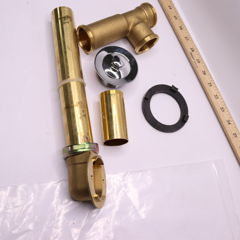 Everbilt Pipe Bath Waste and Overflow Drain Brass - Missing Some Parts