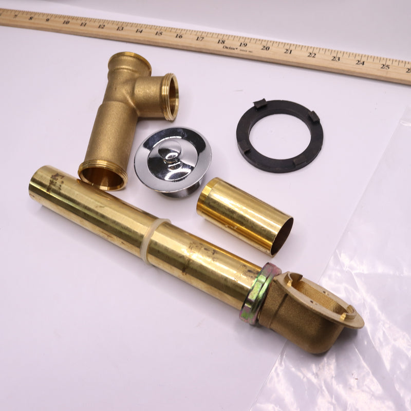 Everbilt Pipe Bath Waste and Overflow Drain Brass - Missing Some Parts