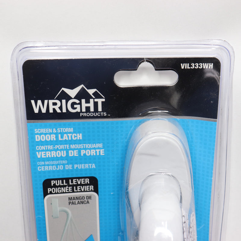 Wright Villa Pull Handle for Screen and Storm Doors White VIL333WH-New Unopened