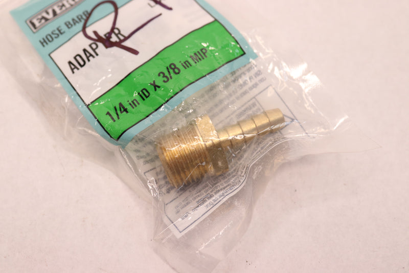 Everbilt Adapter Fitting Brass 1/4" Barb x 3/8" MIP LFA-193