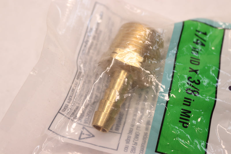 Everbilt Adapter Fitting Brass 1/4" Barb x 3/8" MIP LFA-193