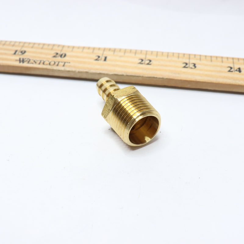 Everbilt Hose Barb Adapter Fitting Brass 3/8" Barb x 1/2" MIP LFA-300A