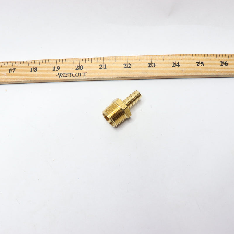 Everbilt Hose Barb Adapter Fitting Brass 3/8" Barb x 1/2" MIP LFA-300A