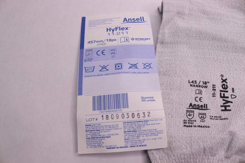Ansell HyFlex Cut-Resistant Sleeve A2 18" 11-211