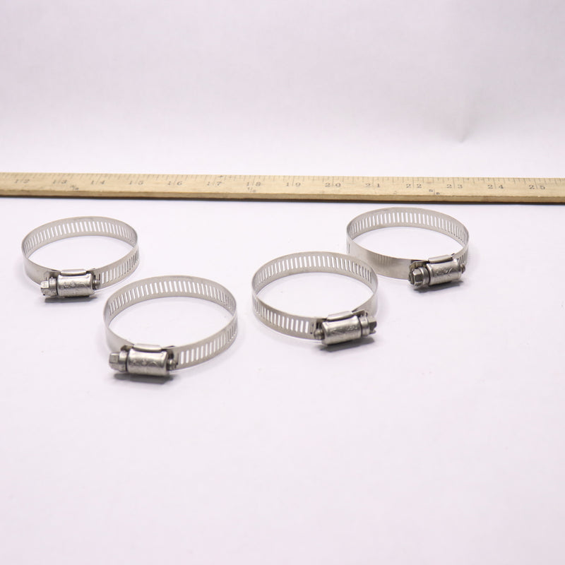 (4-Pk) Everbilt Hose Clamp Stainless Steel 1-3/4 to 2-3/4" 67365