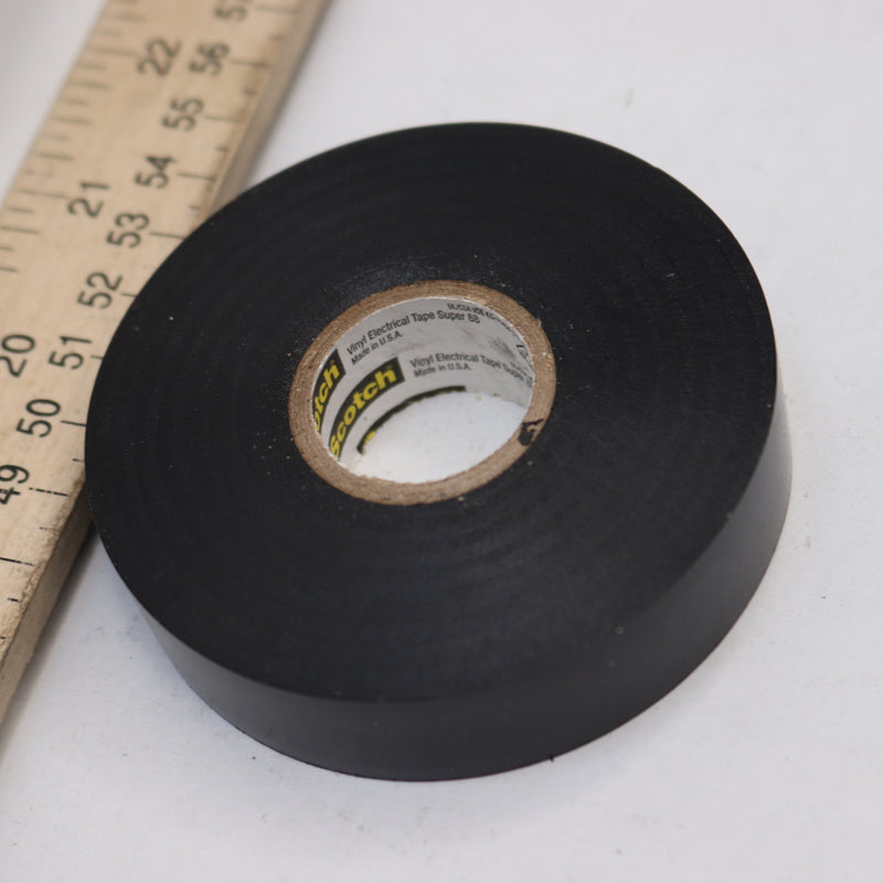 Scotch Electrical Tape Vinyl Black 3/4"W x 66FT L 6143