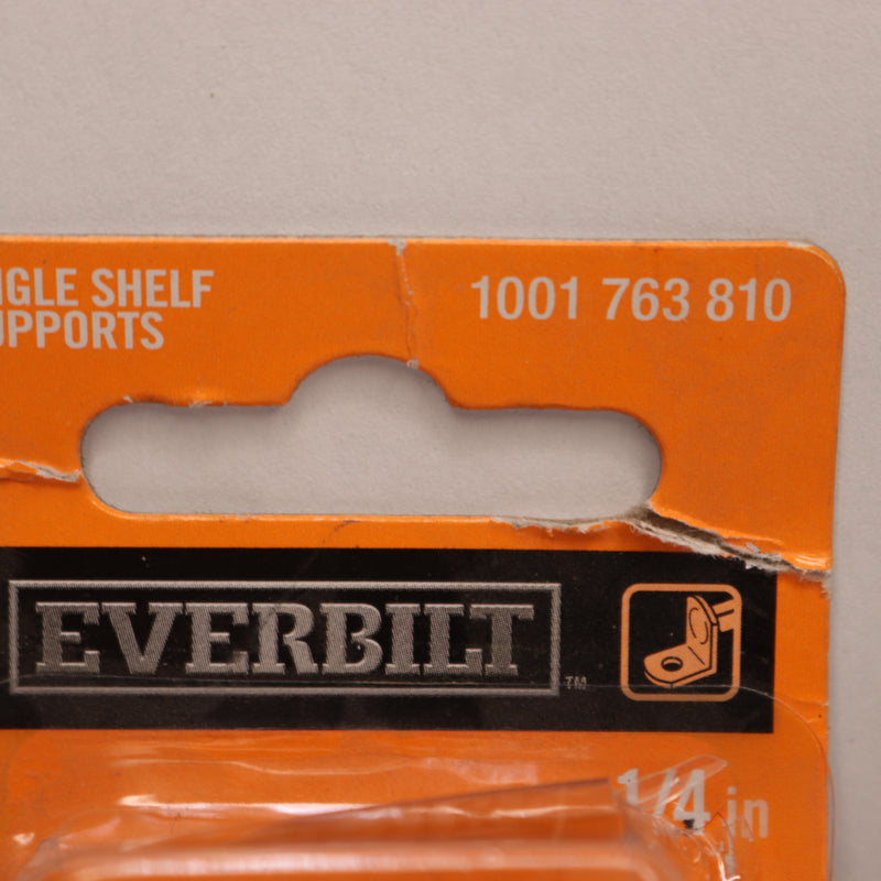 (5-Pk) Everbilt Angled Shelf Support Nickel Plated 1/4" 1001 763 810