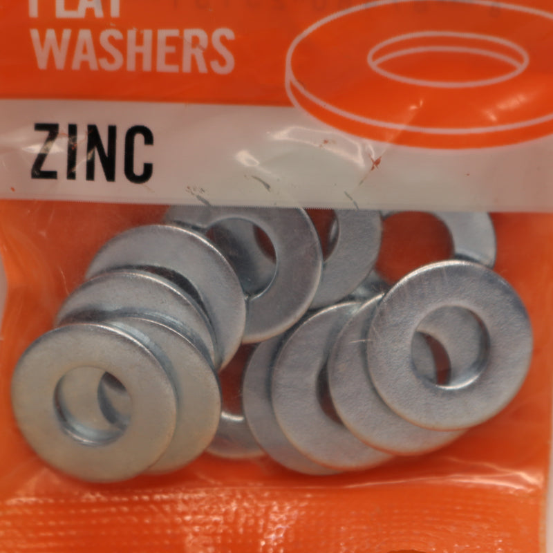 (12-Pack) Everbilt Flat Washer Zinc 1/4" 1006 539 988