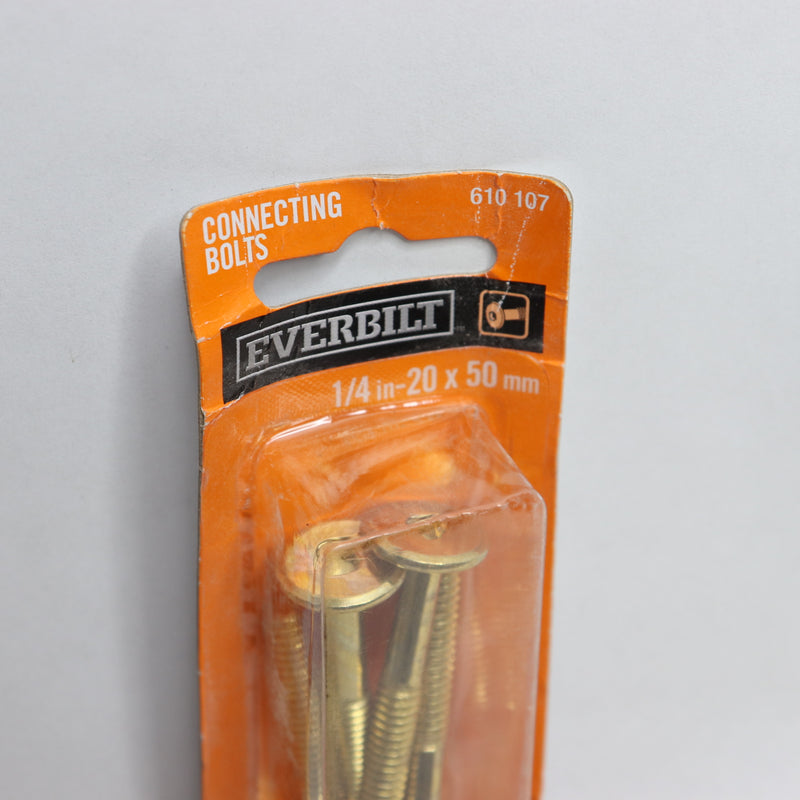 (4-Pk) Everbilt Narrow Shank Hex-Drive Connecting Bolt 1/4" x 1-15/16"